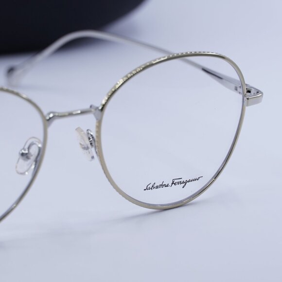 Final Price! Salvatore Ferragamo SF2189 724 Gold/Palladium Eyeglasses 55mm main image 4
